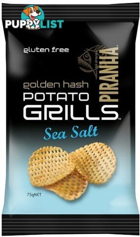 Piranha Potato Grills Sea Salt  12x75g - Piranha - 9311796598208