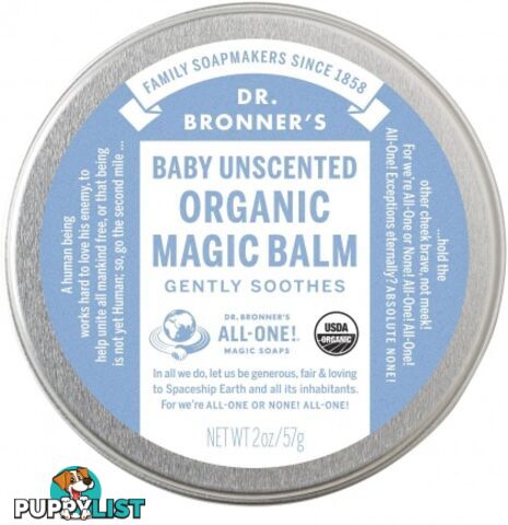 Dr Bronner's Baby Unscented Organic Magic Balm 57g - Dr Bronner's - 018787500910