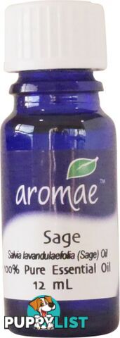 Aromae Sage Essential Oil 12ml - Aromae Essential Oils - 9339059000299