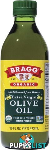 Bragg Olive Oil Extra Virgin Unrefined 473ml - Bragg - 074305020162