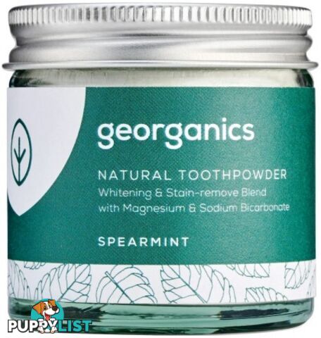 Georganics Toothpowder Spearmint 60ml - Georganics - 5060480200128