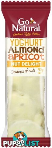 Go Natural Yoghurt Almond and Apricot Bars 16x40g - Go Natural - 93365376