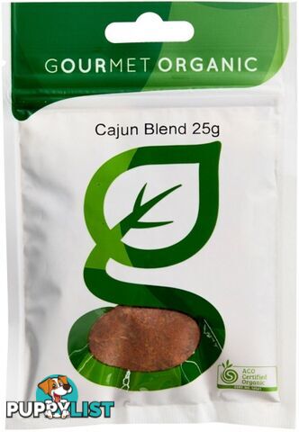 Gourmet Organic Cajun Blend 25g Sachet x 1 - Gourmet Organic Herbs - 9332974000757