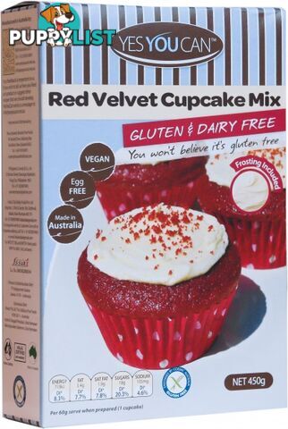 YesYouCan Red Velvet Cupcake Mix  450g - YesYouCan - 9328987005643