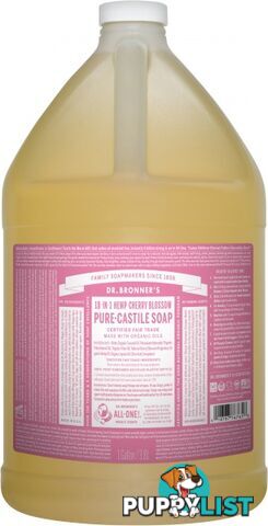 Dr Bronner's Pure Castile Liquid Soap Cherry Blossom 3.78L - Dr Bronner's - 018787767658