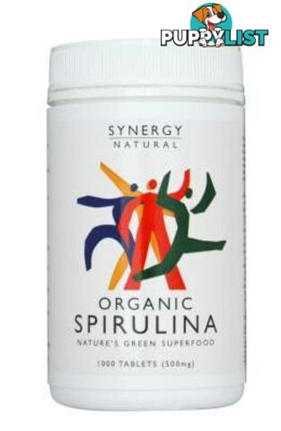 Synergy Organic Spirulina 500mg x 1000 tabs - Synergy - 9318690000547