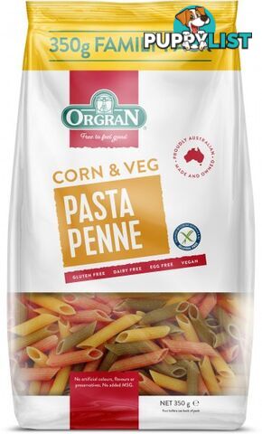 Orgran Pasta Corn & Veg Penne  350g - Orgran - 720516025822