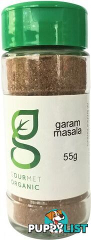 Gourmet Organic Garam Masala Shaker 55g - Gourmet Organic Herbs - 9332974000917