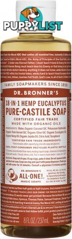 Dr Bronner's Pure Castile Liquid Soap Eucalyptus 237ml - Dr Bronner's - 018787773086