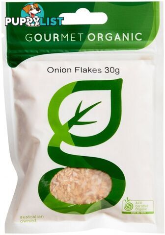 Gourmet Organic Onion Flakes 30g Sachet - Gourmet Organic Herbs - 9332974000832