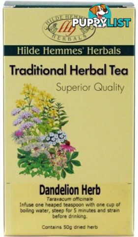 Hilde Hemmes Dandelion Herb 50gm - Hilde Hemmes Herbals - 9315915006100