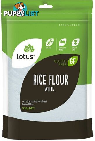 Lotus Rice Flour (White) 500gm - Lotus - 9317127062264