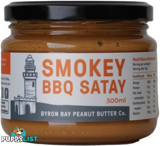 Byron Bay BBQ Satay Sauce  300ml - Byron Bay Peanut Butter Co - 9350936000119