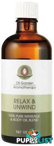 Oil Garden Relax & Unwind Pure Body & Massage Oil Blend 100mL - Oil Garden - 9318901600016