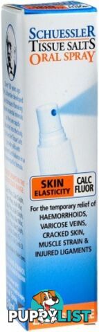 Schuessler Tissue Salts Oral Spray Calc Fluor - Skin Elasticity 30ml - Martin & Pleasance - 9324294000999