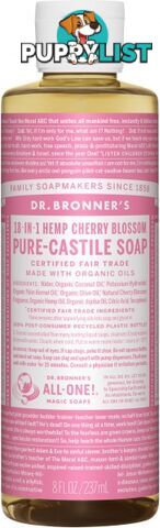 Dr Bronner's Pure Castile Liquid Soap Cherry Blossom 237ml - Dr Bronner's - 018787767085