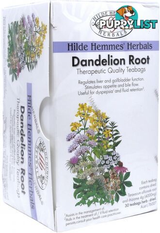 Hilde Hemmes Dandelion Root - 30Teabags - Hilde Hemmes Herbals - 9315915004076