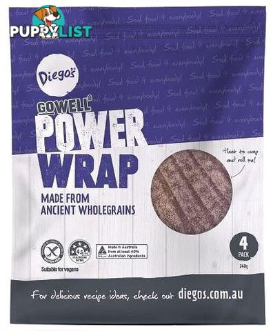 Diego's GoWell Power Wrap (4Pack) 240g - Diego's - 9320895001779