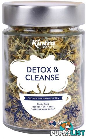 Kintra Foods Detox Cleanse Leaf Tea 60g Jar - Kintra Foods - 9341709000764