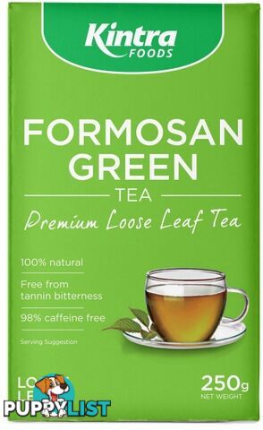 Kintra Foods Formosan Green Tea Loose Leaf 250g - Kintra Foods - 9341709000542