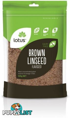 Lotus Brown Linseed ( Flaxseed ) 500g - Lotus - 9317127062714