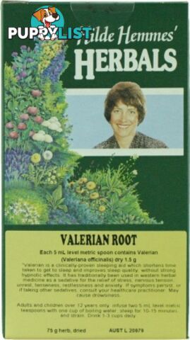 Hilde Hemmes Valerian Root 75gm - Hilde Hemmes Herbals - 9315915000498