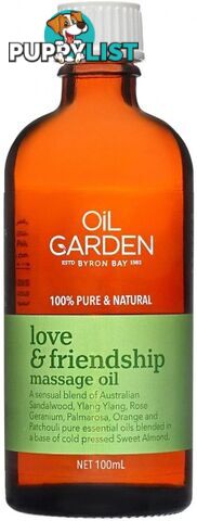 Oil Garden Love & Friendship Pure Body & Massage Oil Blend 100mL - Oil Garden - 9318901600009