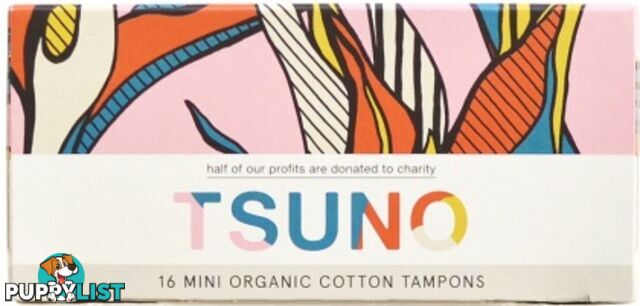 Tsuno Organic Cotton Tampons 16 Mini - Tsuno - 9369999608651