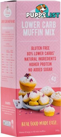 Melindas Lower Carb Muffin Mix  240g - Melindas Gluten Free Goodies - 9340527001618