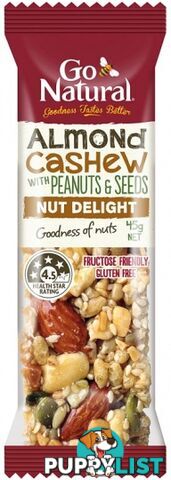 Go Natural Almond & Cashew Bar 16x45g - Go Natural - 93450645