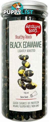 Absolute Good Black Edamame Roasted Sea Salt 150g - Absolute Good - 9334827003199