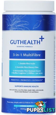 GutHealth+ 3-in-1 MultiFibre 800g - Natural Evolution - 0080687506019