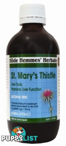 Hilde Hemmes St Marys Thistle Liver Tonic 200ml - Hilde Hemmes Herbals - 9315915003253