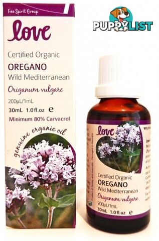 Love Oils Organic Oregano Oil 30ml - Love Oils - 9347986005850