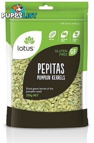 Lotus Pepitas 250gm ( Pumpkin Kernels ) - Lotus - 9317127060291