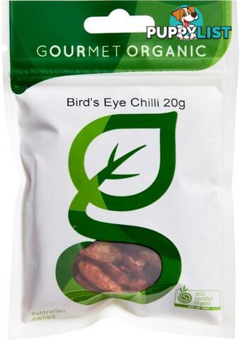 Gourmet Organic Bird's Eye Chili 20g Sachet x 1 - Gourmet Organic Herbs - 9332974000047