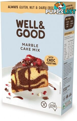 Well And Good Marble Cake Mix & Choc Frosting  450g - Well & Good - 9337096100064