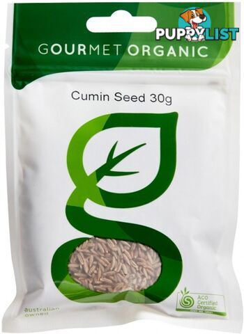 Gourmet Organic Cumin Seeds 30g Sachet x 1 - Gourmet Organic Herbs - 9332974000412