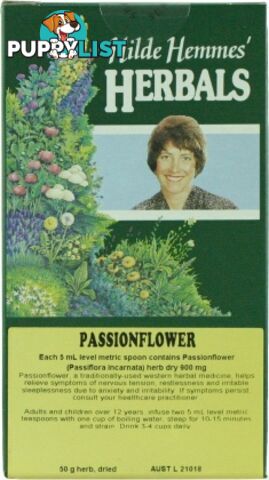 Hilde Hemmes Passionflower Herb Tea 50g - Hilde Hemmes Herbals - 9315915001822