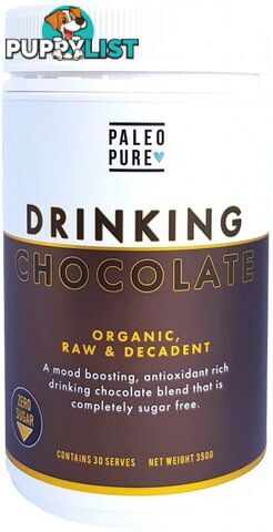 Paleo Pure Sugar Free Drinking Chocolate 350g - Paleo Pure - 9354604093540