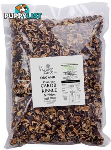 The Australian Carob Organic Carob Kibble Nibbles Raw 1Kg - The Australian Carob Co - 0609722944571