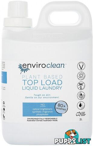 Enviro Clean Liquid Laundry Top Load 2L - Enviro Care - 9325937000321