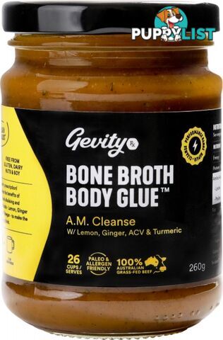 Gevity Rx Bone Broth Body Glue A.M Cleanse  390g - Gevity Rx - 0735850095073