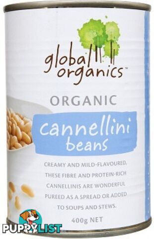 Global Organics Cannellini Beans 400g - Global Organics - 9326721009278