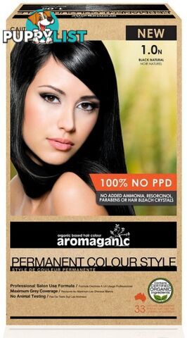 Aromaganic 1.0N  Black (Natural) - Aromaganic Hair Products - 9331636004003