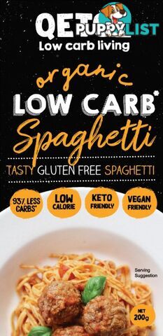 Qetoe Organic Low Carb Spaghetti  200g - Qetoe - 9357392000004