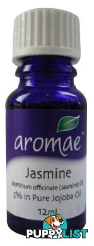 Aromae Jasmine 5% in Pure Jojoba Essential Oil 12mL - Aromae Essential Oils - 9339059000077