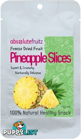 Absolutefruitz Freeze Dried Pineapple 15g - Absolutefruitz - 9334827002550