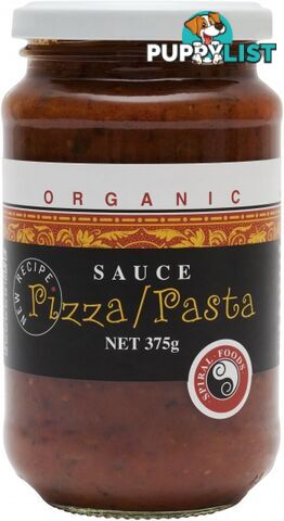 Spiral Organic Pizza / Pasta Sauce 375g - Spiral Foods - 9312336790038