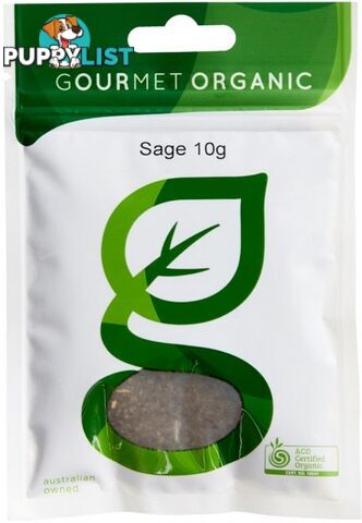 Gourmet Organic Sage 10g Sachet x 1 - Gourmet Organic Herbs - 9332974000108